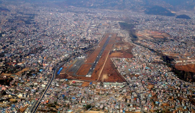 पोखरा विमानस्थलको हवाई दृश्य । तस्बिरः प्रदीपराज वन्त/रासस