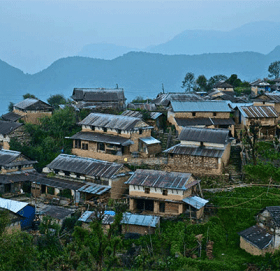 सार्क राष्ट्रकै नमुना घोषित लमजुङको पर्यटकिय घलेगाउँ । तस्वीर: सन्देश पौडेल