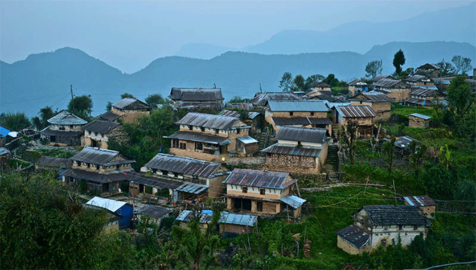 सार्क राष्ट्रकै नमुना घोषित लमजुङको पर्यटकिय घलेगाउँ । तस्वीर: सन्देश पौडेल