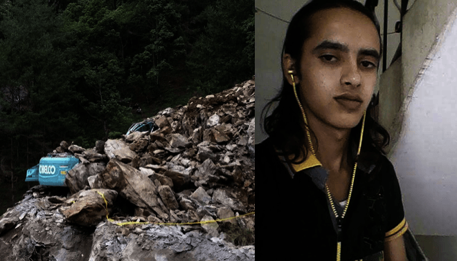 पहिरोले स्काभेटर पुरिँदा गौतमको मृत्यु