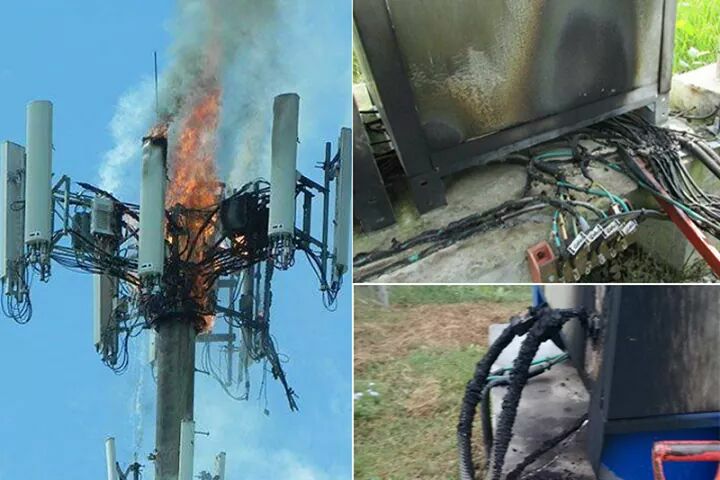 एनसेलको  विभिन्न टावरहरूमा आगजनी