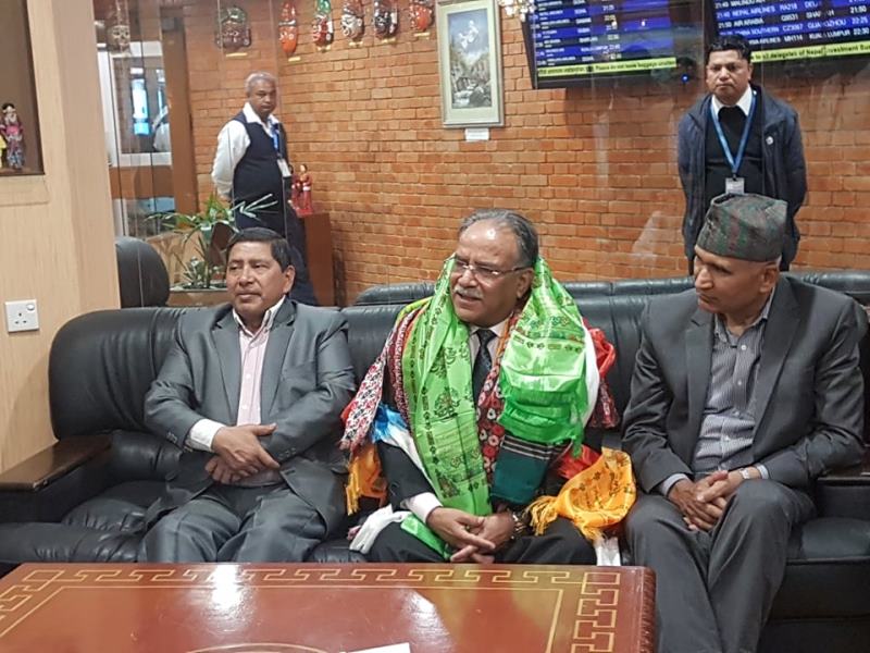 प्रचण्ड स्वदेश फिर्ता, उपचार र राजनीतिक भेटघाट सकारात्मक