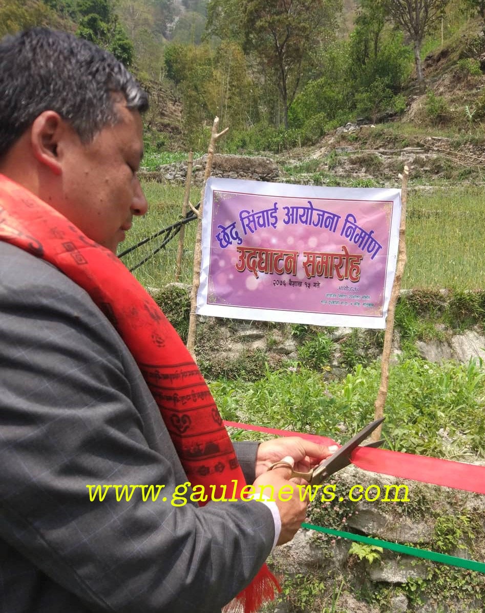 माप्य दुधकोशी गाउँपालिका ४ न. वडामा एकै दिन पाच उत्घाटन