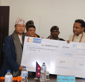 प्रदेश १ ले आँधी पीडितलाई दियो एक करोड