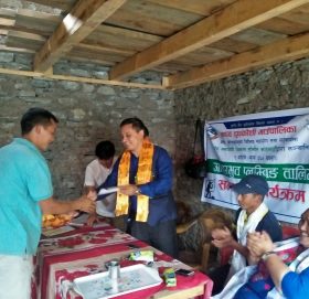 काकु समाबेसी द्वारा आयोजित एक महिने प्लम्बिङ तालिम समापन