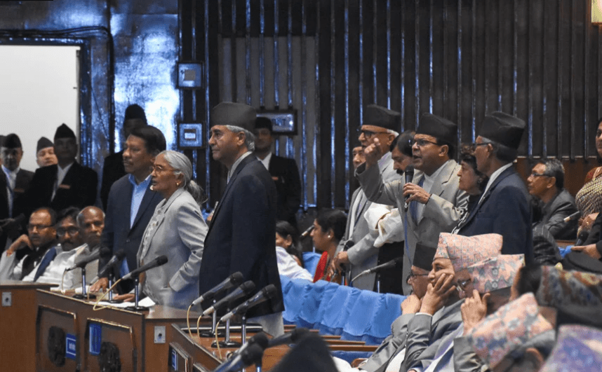 संसदमा कांग्रेस र राजपाको नाराबाजी, बैठक अवरुद्ध