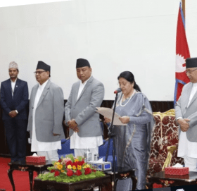 नवनियुक्त पर्यटनमन्त्री भट्टराईले लिए सपथ