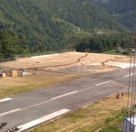 फाप्लु विमानस्थलको हेलिकप्टर पार्किङ निर्माण अन्तिम चरणमा