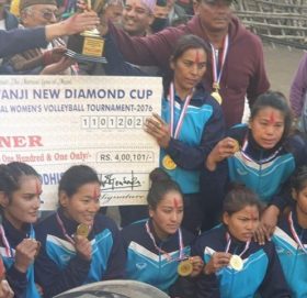 होङ्गाजी न्यु डाइमण्डलाई हराउँदै एपीएफ च्याम्पियन