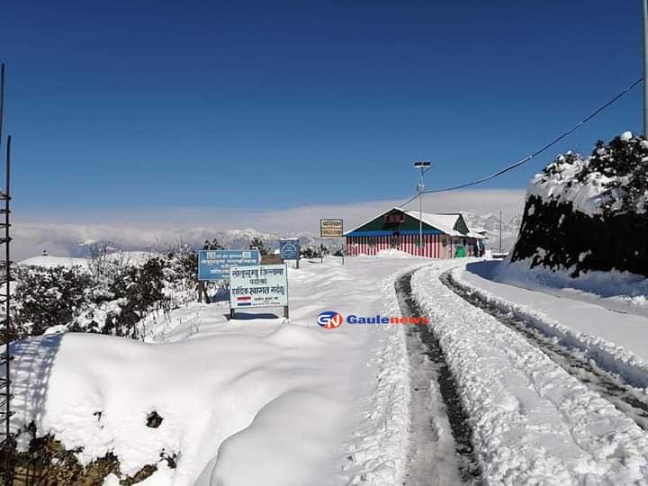 सोलुखुम्बुमा भारी हिमपात (फोटो फिचर)