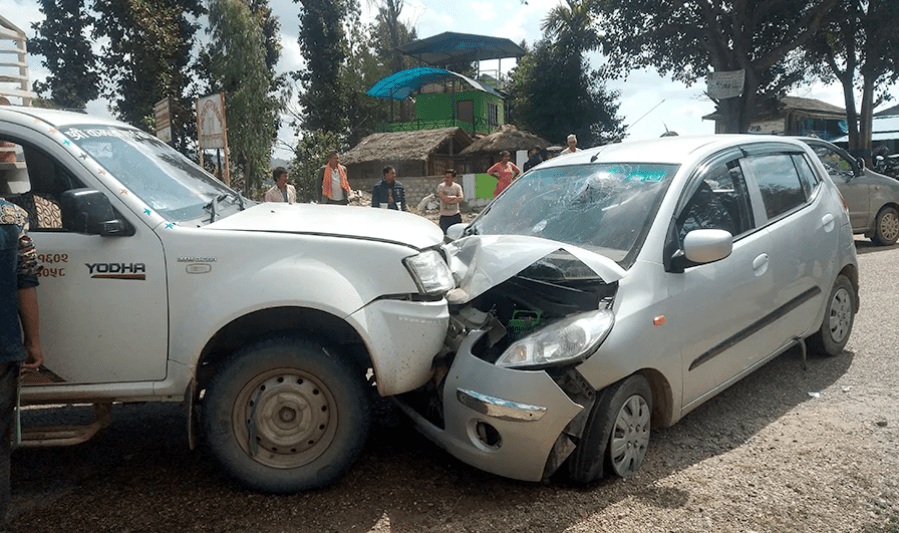 मालेका महासचिव मैनाली चढेको गाडी दुर्घटना