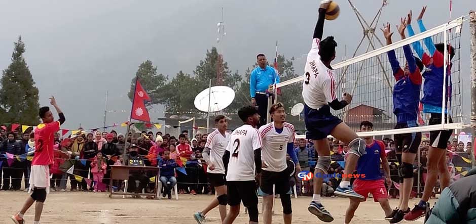 तेश्रो मदन भण्डारी स्मृति भलिबल प्रतियोगिताको फाइनलमा सोलुखुम्बु र सुनसरी