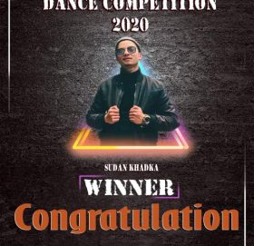 Lock Down Online Dance Competition 2020 मा सुदन खड्का विजयी