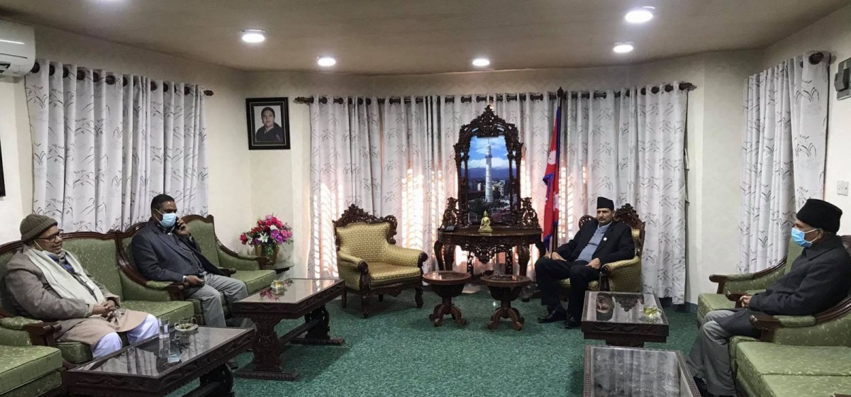 जसपाका नेताहरुले सभामुखलाई भेटे, संसद बैठक बोलाउन आग्रह