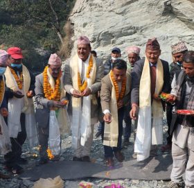 कायाखेत मोटरेबल पुल शिलान्यास