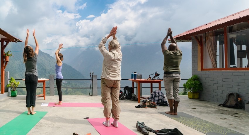 आधुनिक योगा भवन निर्माण हुँदै