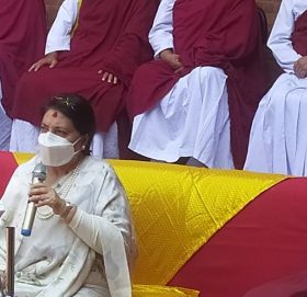 लुम्बिनीको विकासलाई प्राथमिकतामा राखौँ राष्ट्रपति भण्डारी