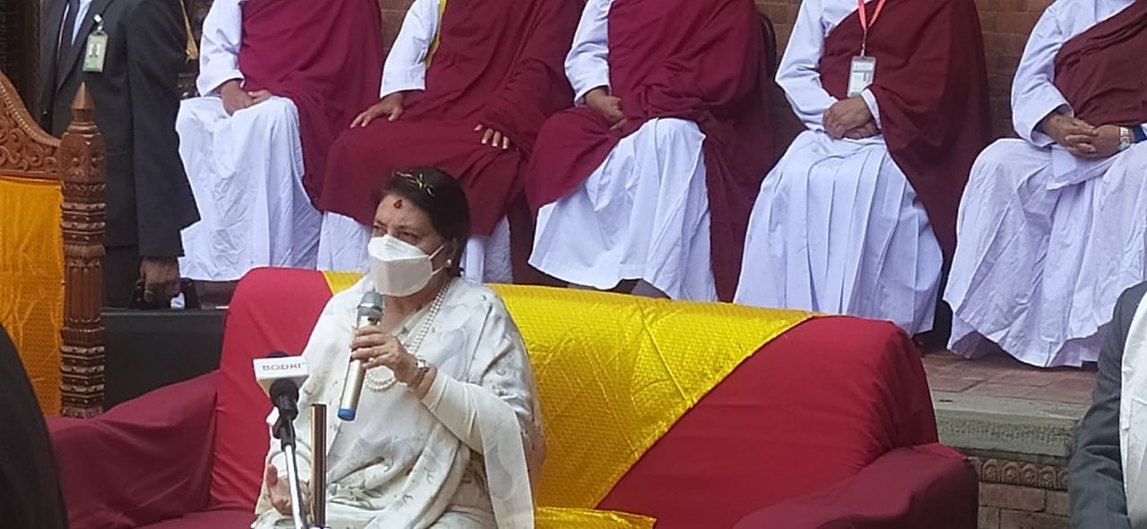 लुम्बिनीको विकासलाई प्राथमिकतामा राखौँ राष्ट्रपति भण्डारी