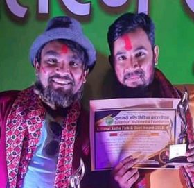 काँठे लोक दोहोरी अर्वाड २०७८ मदन थापाको पोल्टामा