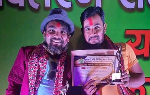 काँठे लोक दोहोरी अर्वाड २०७८ मदन थापाको पोल्टामा