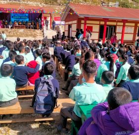 एक करोड ७७ लाखमा निर्मित छात्राबासको उद्घाटन