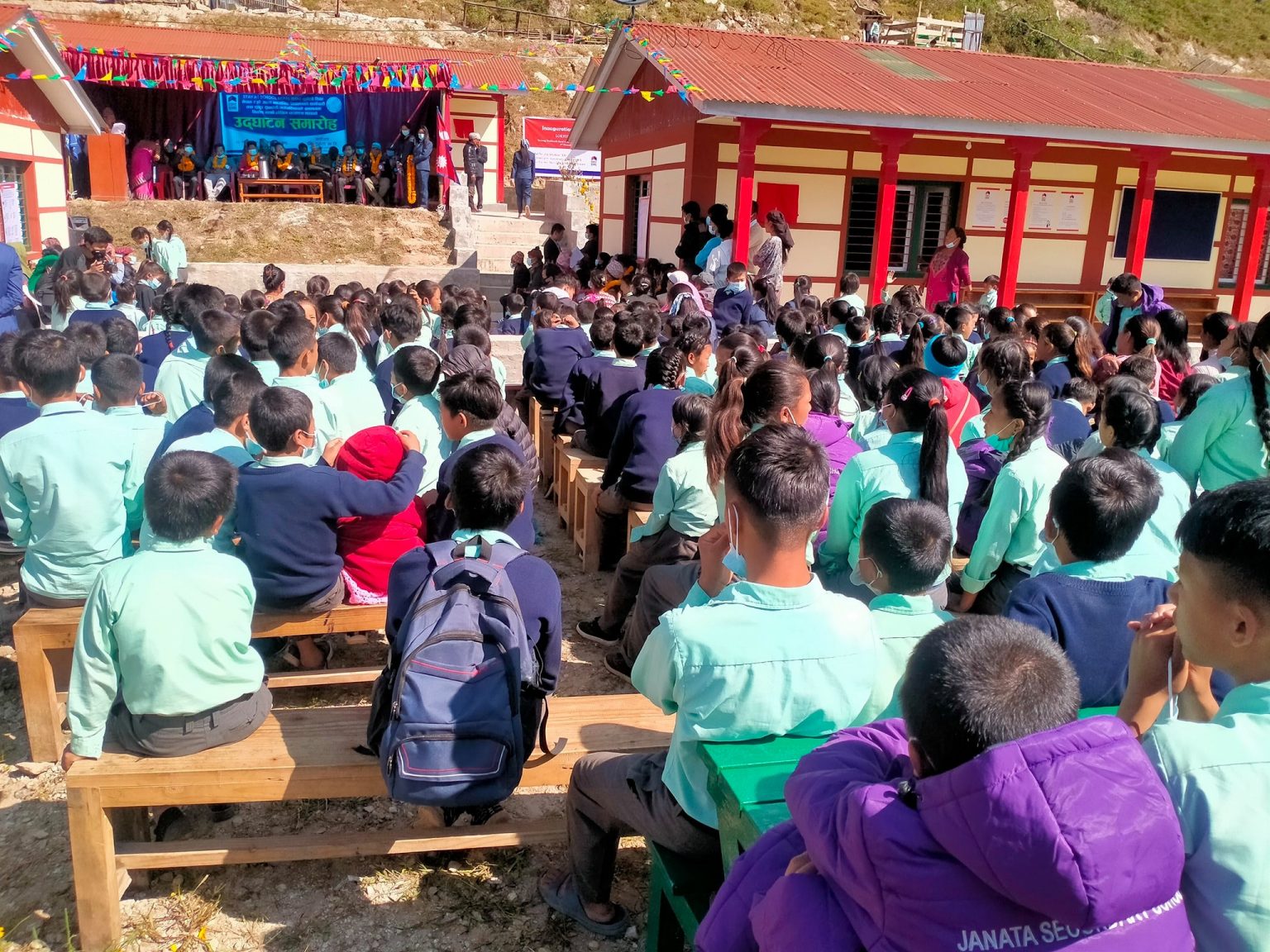 एक करोड ७७ लाखमा निर्मित छात्राबासको उद्घाटन