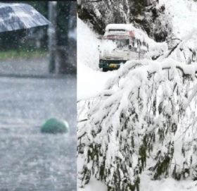 वर्षा र हिमपातको सम्भावना