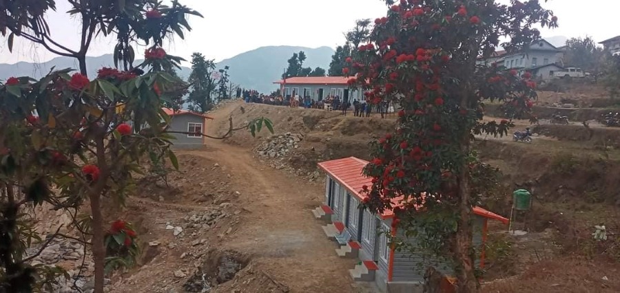 माप्यदुधकोशी गाउँपालिकाको प्रशासनिक भवन उद्घाटन