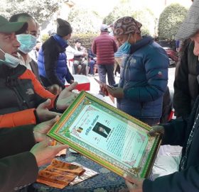 राप्रपा सोलुखुम्बुले स्वर्गीय शेर्पाको परिवार लाई दिए समबेदनापत्र