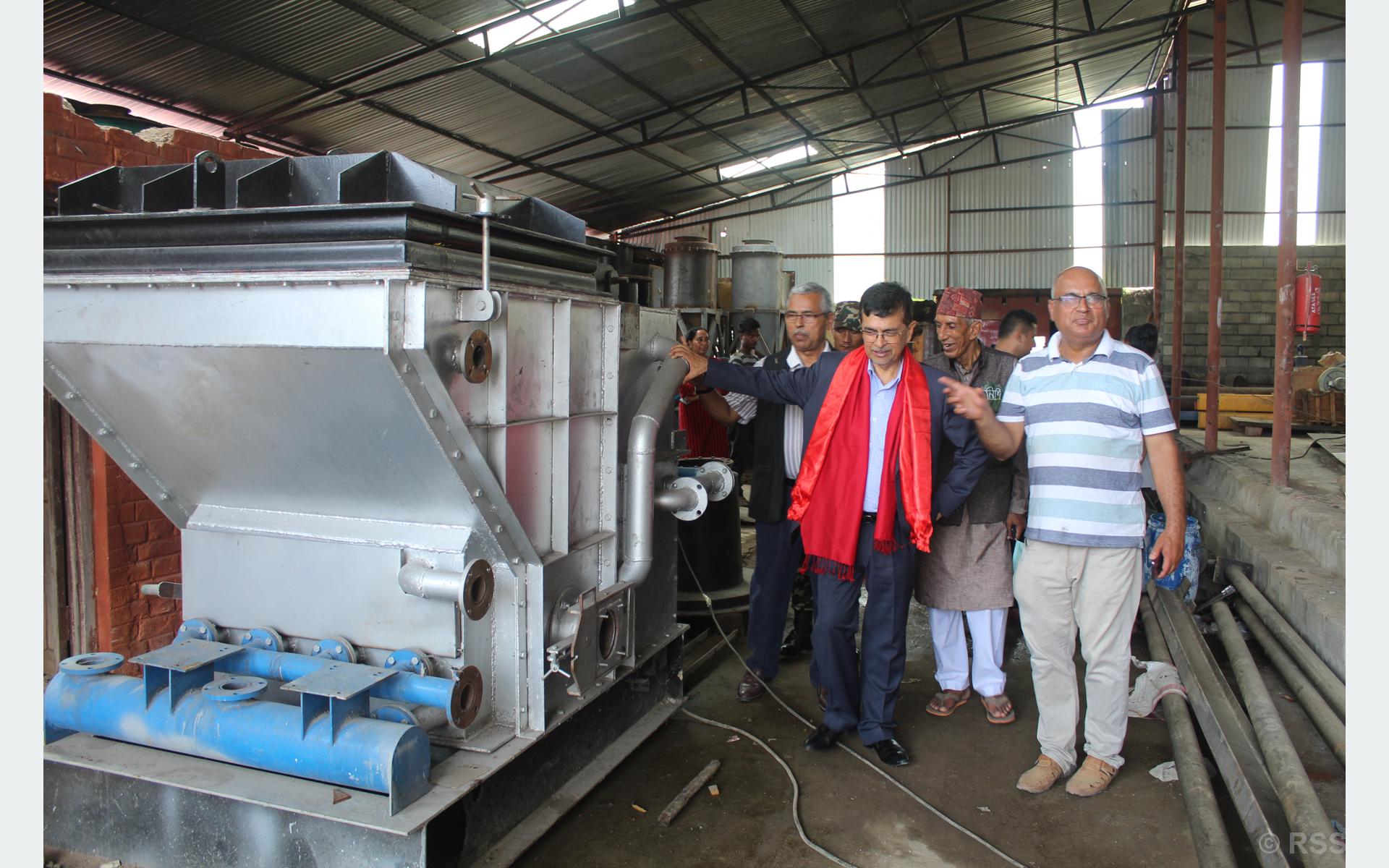 विदेश निर्यात हुने गरेको छ फोहोरबाट बिजुली उत्पादन गर्ने उपकरण