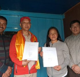 नेचासल्यान गाउँपालिकामा ग्रामिण आँखा केन्द्र स्थापना गर्न द्धिपक्षिय सम्झौता
