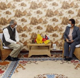 ऊर्जामन्त्रीसँग भारतीय राजदूतको शिष्टाचार भेट