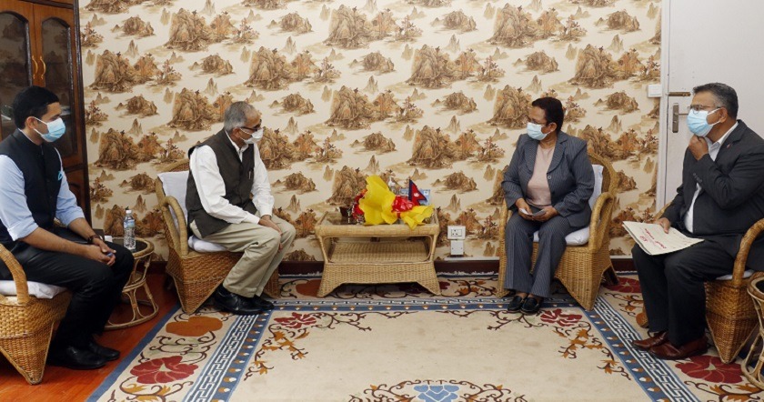 ऊर्जामन्त्रीसँग भारतीय राजदूतको शिष्टाचार भेट