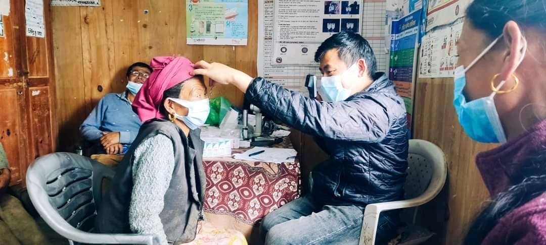 माप्य दुधकोशी १ जुभिङबाट १२ मोतिबिन्दुका विरामी छनौट