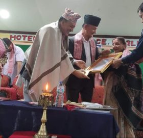 मन्त्री राजभण्डारी राष्ट्रिय पुरस्कारबाट सम्मानित