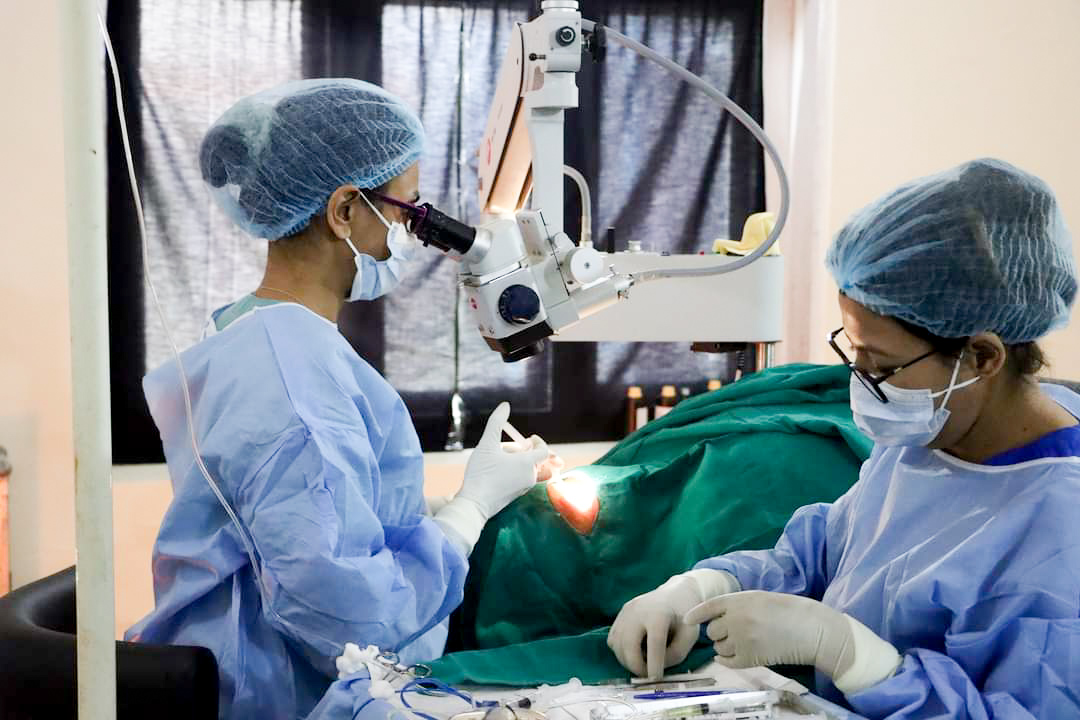 दुइदिने मोतिबिन्दु शल्यकृया शिबिर सम्पन्न, ६९ जनाले लिए सेवा