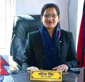 भूकम्पमा परि नलगाढ नगरपालिकाकी उपप्रमुख सिंहको मृत्यु