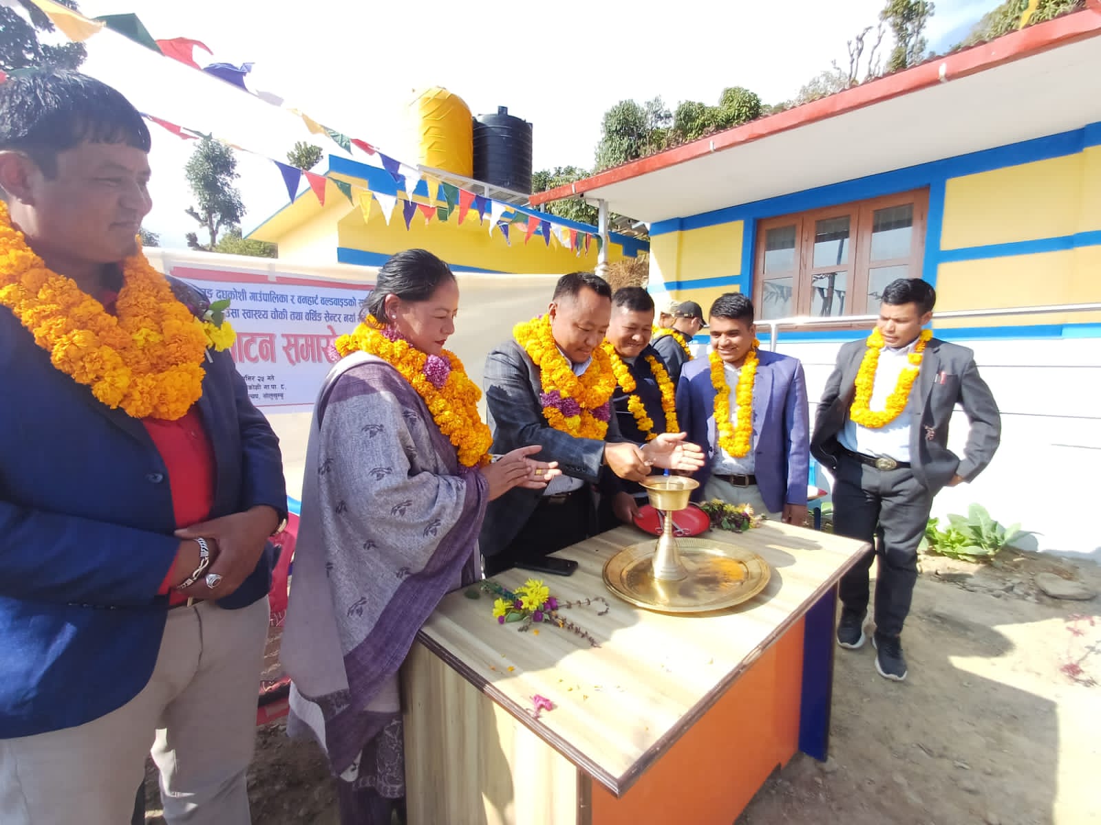 थुलुङ दुधकोशी गाउँपालिका-८ मा नवनिर्मित प्रसूति गृहको उद्घाटन