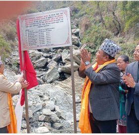 माप्यदुधकोशीको भोगखोलामा मोटरेबल पुल उद्घाटन