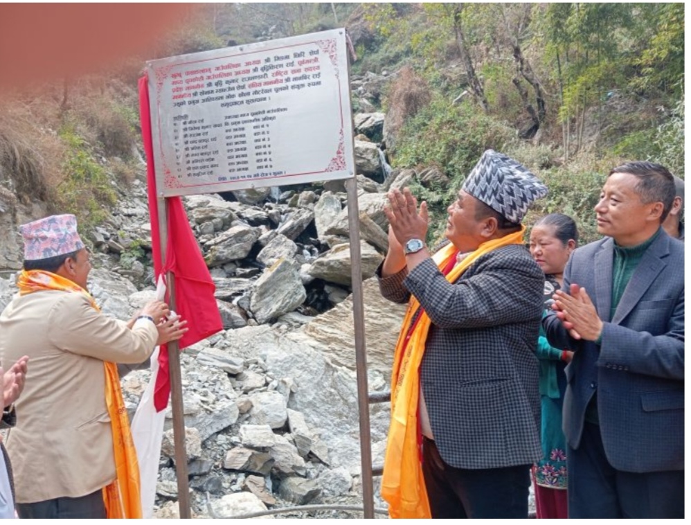 माप्यदुधकोशीको भोगखोलामा मोटरेबल पुल उद्घाटन