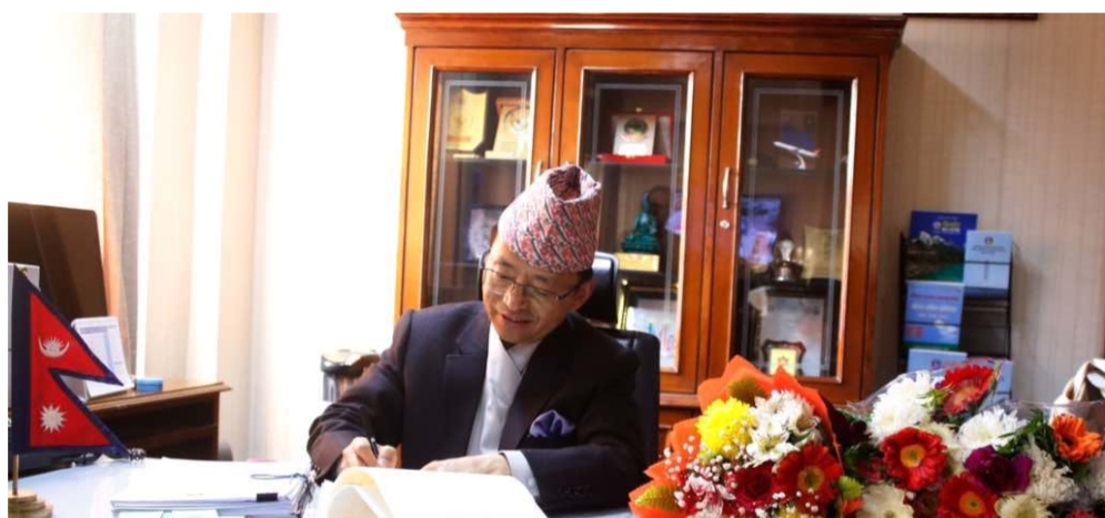 परराष्ट्र मन्त्रालयका नवनियुक्त सचिव खालिङ राईद्वारा पदभार ग्रहण